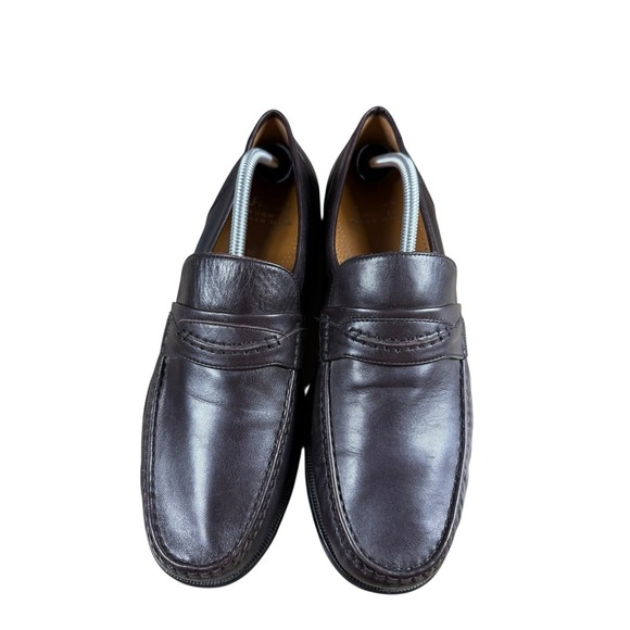 Sioux‎ Como Loafer Dress Shoe Men\'s Sz 10  Burgundy Napa Lamb Leather Moccasin main image 4